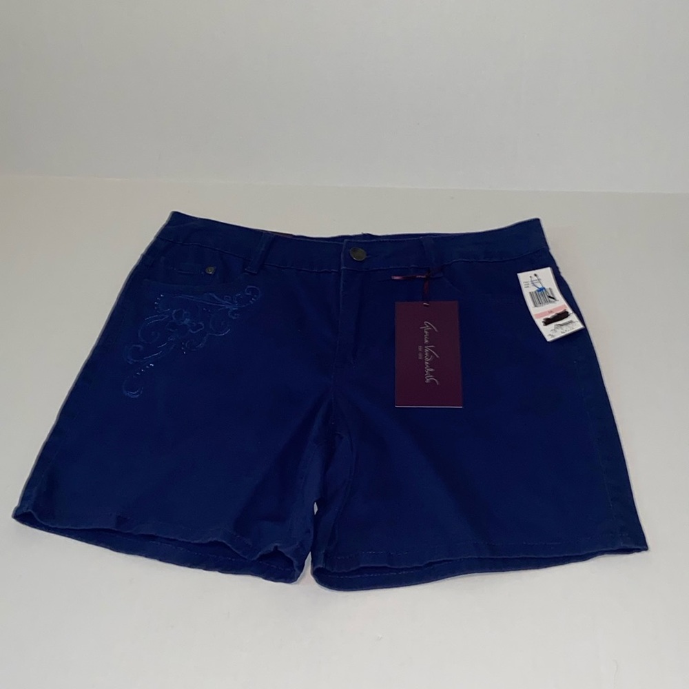 Gloria Vanderbilt Women’s New Size 10 Missy Navy Blue Shorts